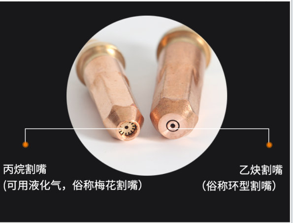 丙烷乙炔割嘴区分